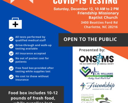 COVID-19 Community Testing Flyer